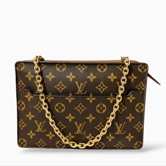 💎Authentic Louis Vuitton Homme Pochette Clutch monogram converted to crossbody - Picture 15 of 16